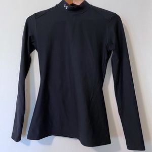 Under Armour Navy ColdGear Mock Neck Fitted Top